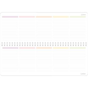 Produktbild für Tischkalender Häfft 11341-5, Rainbow, Wochenkalender quer