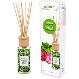 pajoma Raumduft 100 ml, mit Stäbchen, Weißer Tee und Ingwer