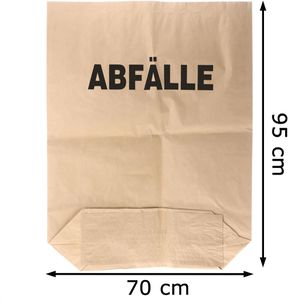Produktbild für Müllsäcke Böttcher-AG Aufdruck Abfälle, 120 Liter