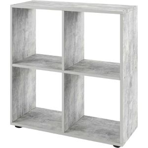 Bücherregal Vicco Tetra, beton grau