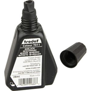 Produktbild für Stempelfarbe Trodat 7011, wasserbasiert, schwarz