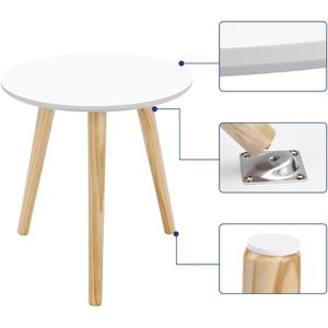 Produktbild für Beistelltisch Vasagle LET07WN, weiß, aus Holz