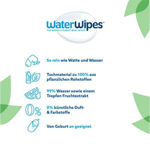 Produktbild für Feuchttücher WaterWipes Baby, 540 Tücher