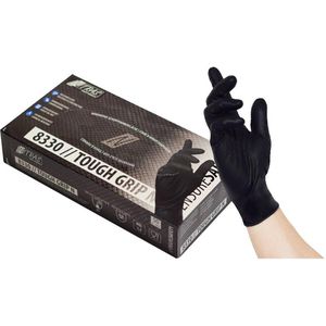 Einmalhandschuhe NITRAS Tough Grip N, schwarz, 50 Stück