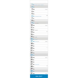 Produktbild für Streifenkalender Alpha 111700, Streifenplaner, blau