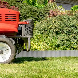 Produktbild für Rasenkante Relaxdays 10020710, silber, flexibel