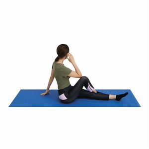 Produktbild für Yogamatte Böttcher-AG blau, 0,4 cm stark