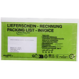Produktbild für Lieferscheintaschen docuFIX Paper, DIN lang