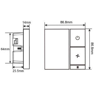 Produktbild für Raumthermostat Shelly LinkedGo, WLAN