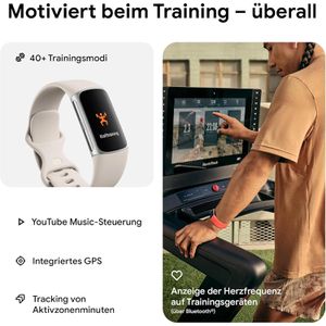 Produktbild für Fitness-Tracker Fitbit Charge 6 porcelain silber
