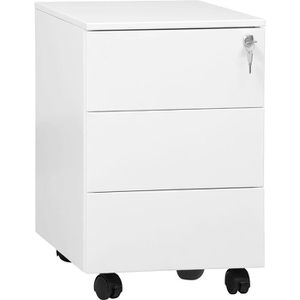 Rollcontainer G-Office MPS/PM.3, aus Metall, weiß