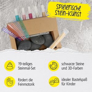Produktbild für Malset Online 61036/3 Steinmalset