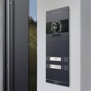 Produktbild für Türsprechanlage Metzler VDM10 2.0 grau, 2 Monitore, LAN