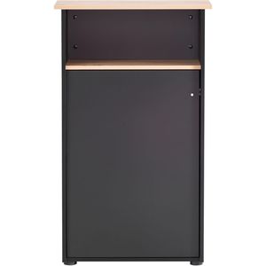 Produktbild für Empfangstheke Möbelpartner 155643, artisan eiche / schwarz