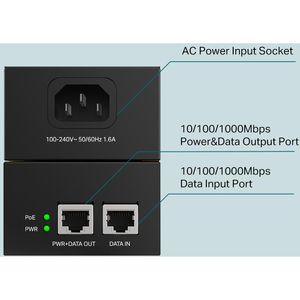 Produktbild für PoE-Injektor TP-Link Omada POE170S, für 1 Gerät