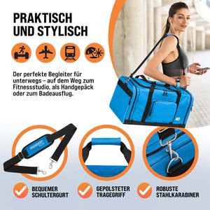 Produktbild für Reisetasche Monzana 104055, blau, 70 cm