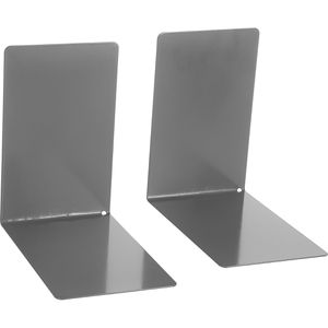 Produktbild für Buchstütze Alco 4301-29, schmal, grau