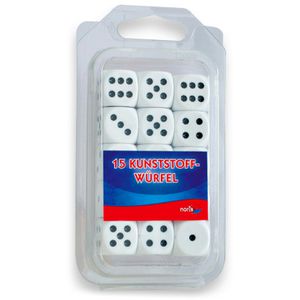 Würfel Noris 606154361 Kunststoff-Augenwürfel weiß
