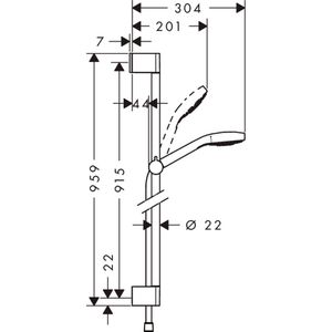 Produktbild für Brausegarnitur hansgrohe Croma Select E Vario