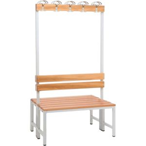 Umkleidebank SZ-Metall 59103, Sitzfläche Holz, 100 cm
