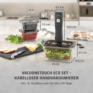 Produktbild für Vakuumiergerät Caso OneTouch Eco-Set, 1169, kabellos