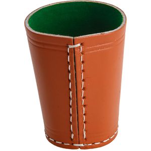 Würfelbecher Piatnik Lederbecher mit Filzfütterung