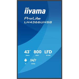 Produktbild für Digital-Signage Iiyama ProLite LH4366UHSB-B1AG, 43 Zoll