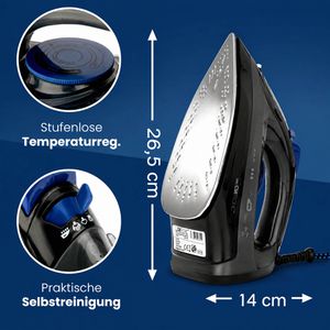 Produktbild für Bügeleisen Clatronic DB 3703, 1800 Watt