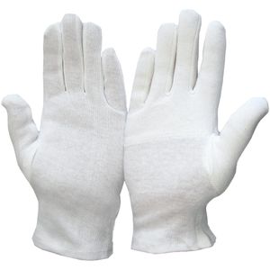 Medi-Inn Arbeitshandschuhe Trikot-Handschuhe, Baumwollhandschuhe, weiß, Größe XXL, 12 Paar