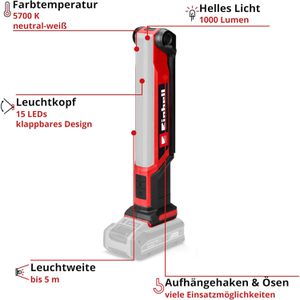 Produktbild für Arbeitsleuchte Einhell TE-CL 18/1000 S Li - Solo, LED