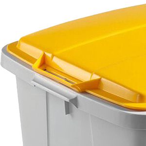 Produktbild für Mülleimer Durable Durabin VEH2012030, grau/gelb