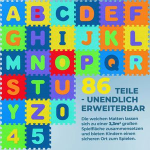Produktbild für Bodenschutzmatte Spielwerk Puzzlematte, bunt