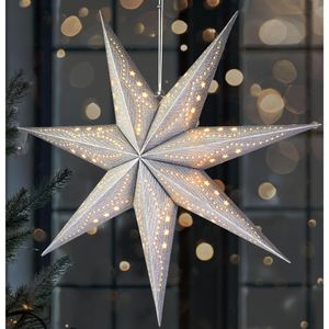 Weihnachtsstern BRUBAKER 77703, 3D Stern, silber
