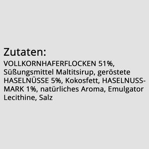 Produktbild für Müsliriegel Corny Haferkraft Zero Haselnuss, vegan