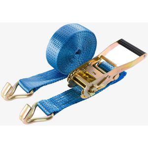 Produktbild für Spanngurt Arebos blau, mit Haken &amp; Ratsche