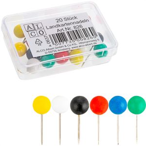 Markierungsnadeln Alco 826, farbig sortiert