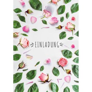 Produktbild für Einladungskarten Böttcher-AG 99-9505, Blumen, sortiert