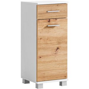 Produktbild für Badschrank Schildmeyer Palermo 157628, 4 Füße, eiche / weiß