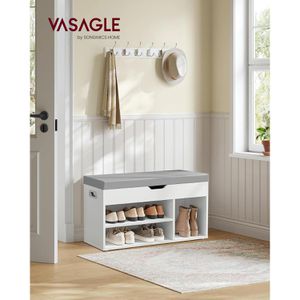 Produktbild für Schuhbank Vasagle LHS030W01, weiß, aus Holz