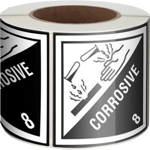 Gefahrgutaufkleber Boxlab Gefahrzettel, Klasse 8