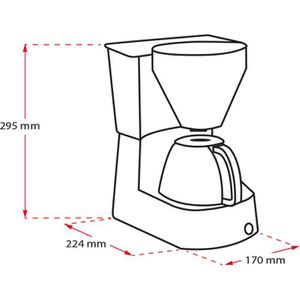 Produktbild für Kaffeemaschine Melitta Easy II, 1023-02, mit Glaskanne