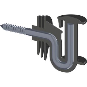 Produktbild für Isolatoren AKO Cavallo, mit Holzgewinde, Band-Eckisolator