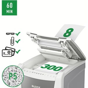 Produktbild für Aktenvernichter Leitz 8016 IQ Autofeed Office 300, mit Rollen