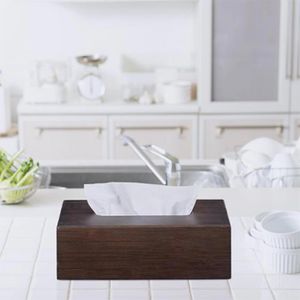 Produktbild für Taschentuchbox Relaxdays 10023253, aus Bambus