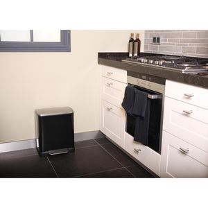 Produktbild für Mülleimer EKO E-Cube, VB 926820, matt schwarz