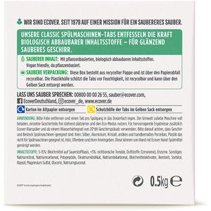 Produktbild für Spülmaschinentabs Ecover Classic Lemon &amp; Lime