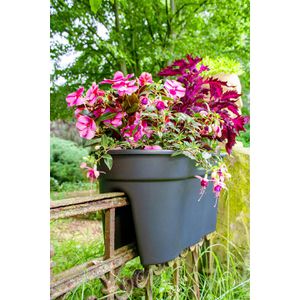 Produktbild für Blumenkasten KHW Flowerclip XL, anthrazit