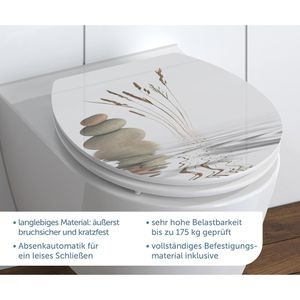 Produktbild für WC-Sitz Schütte Balance 80522 High Gloss, oval, aus Holz