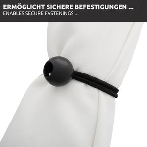 Produktbild für Planenspanner ECENCE 81010113, schwarz, 100 Stück