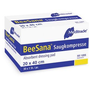 Produktbild für Saugkompressen Meditrade BeeSana, 2-lagig, steril